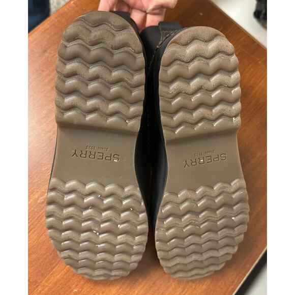 Sperry Black STS82666 Maritime Repel Sz 8 Leather Thinsulate Waterproof Boots - Picture 8 of 9